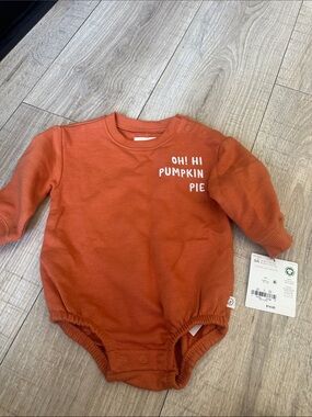 Pumpkin Pie Orange Baby One-Piece Bodysuit